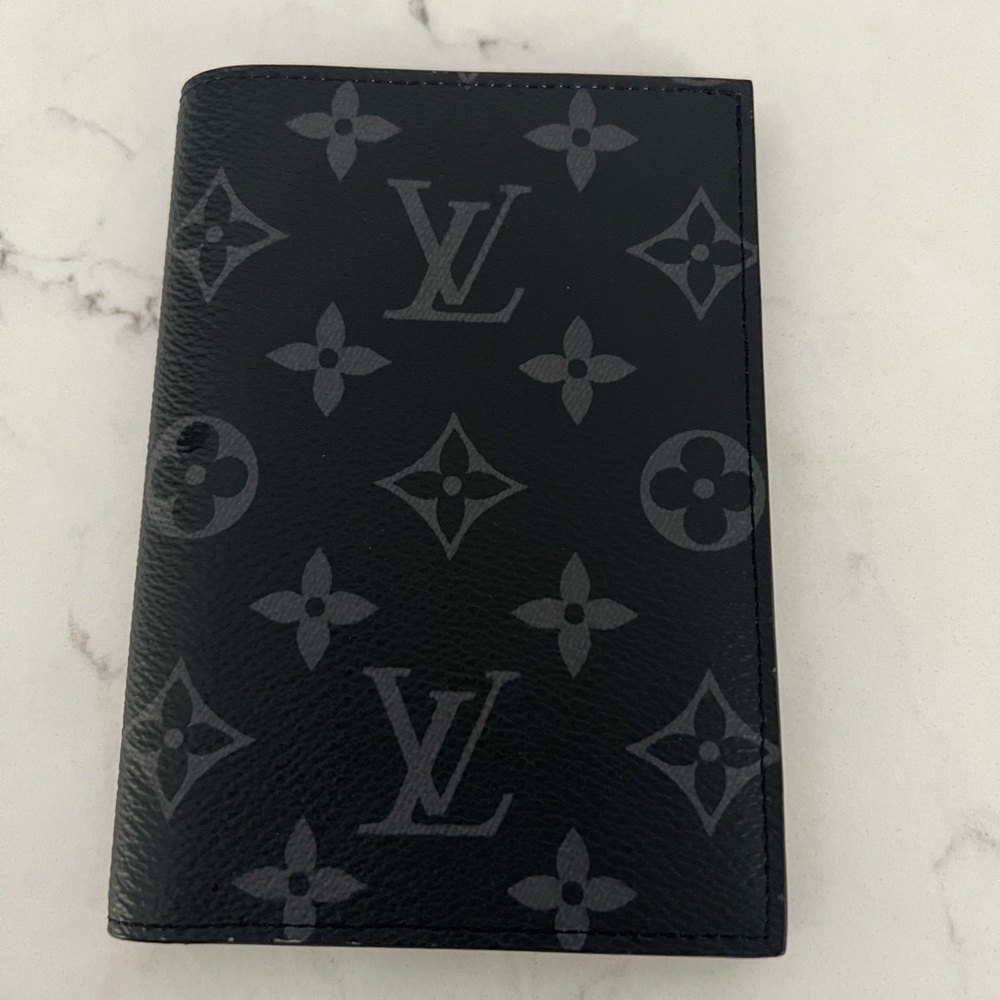 Louis Vuitton Black Monogram passport holder